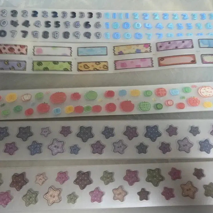 [BUNJANG] Kiss-cut Sebum Material Deco Tape (Cut Portion) / 맛보기 키스컷 소분마테(데코용2)
