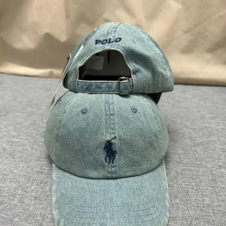 [BUNJANG] Polo Ralph Lauren Chino Baseball Cap / 폴로 랄프 로렌 데님 야구 모자