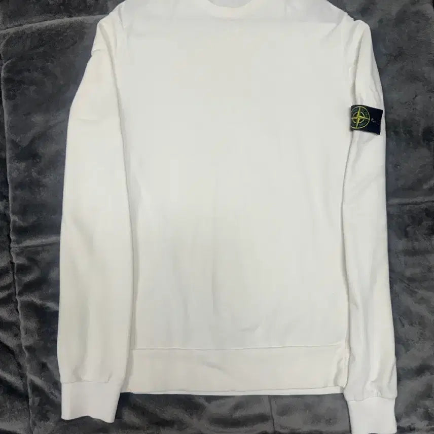 [BUNJANG] Stone Island White Sweatshirt L / 스톤아일랜드 화이트 맨투맨 L