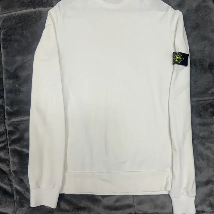 [BUNJANG] Stone Island White Sweatshirt L / 스톤아일랜드 화이트 맨투맨 L