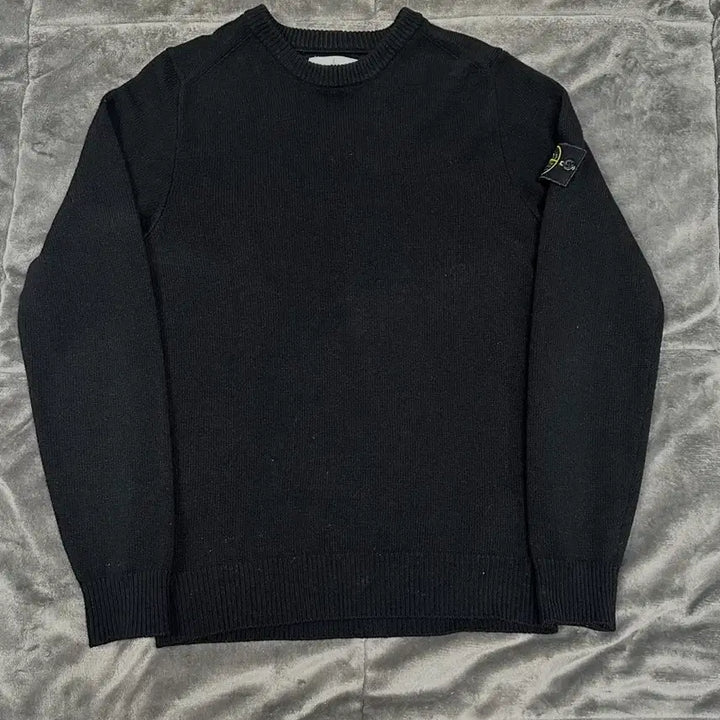 [BUNJANG] Stone Island Black Knit M / 스톤아일랜드 블랙 니트 M