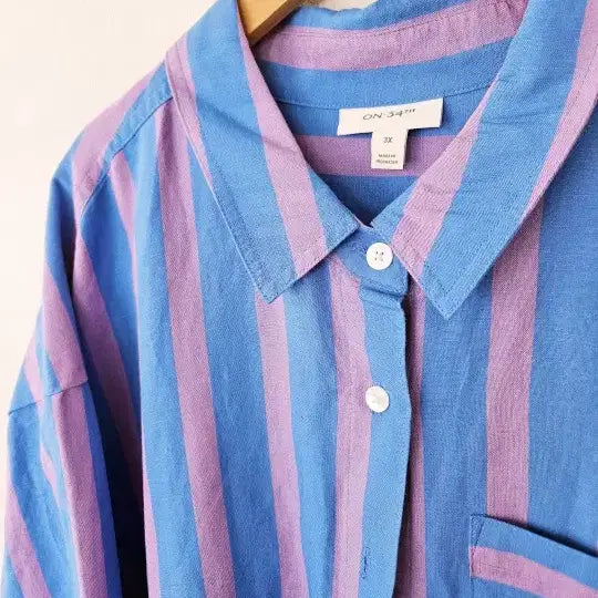 [BUNJANG] ON 34th Stripe Shirt / ON 34th 스트라이프 셔츠