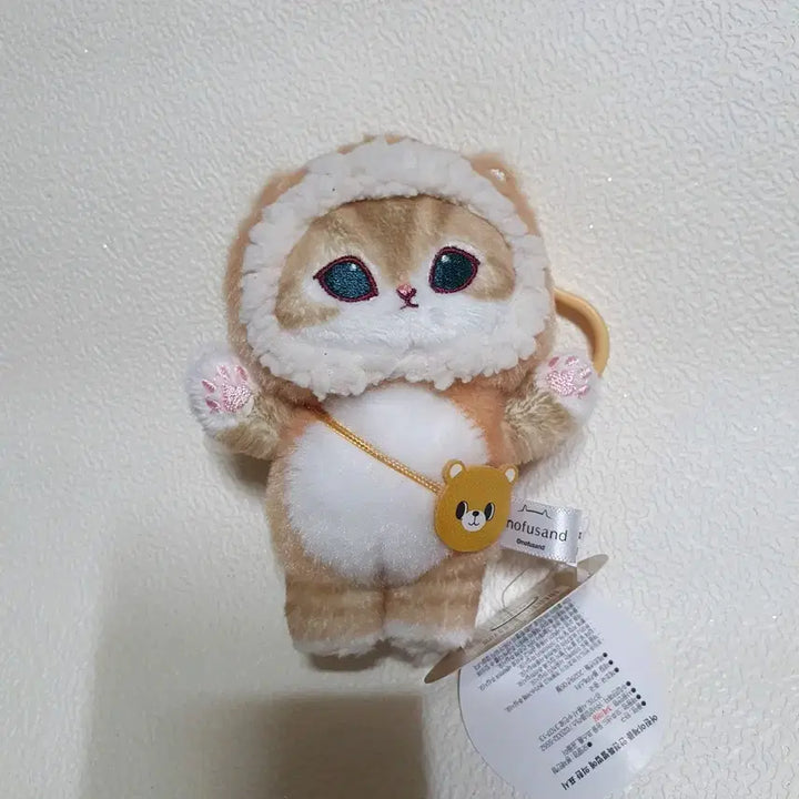 [BUNJANG] Mohu Sand Bear Costume Keyring Plush Toy / 모후샌드 곰돌이 코스튬 키링 인형 고양이