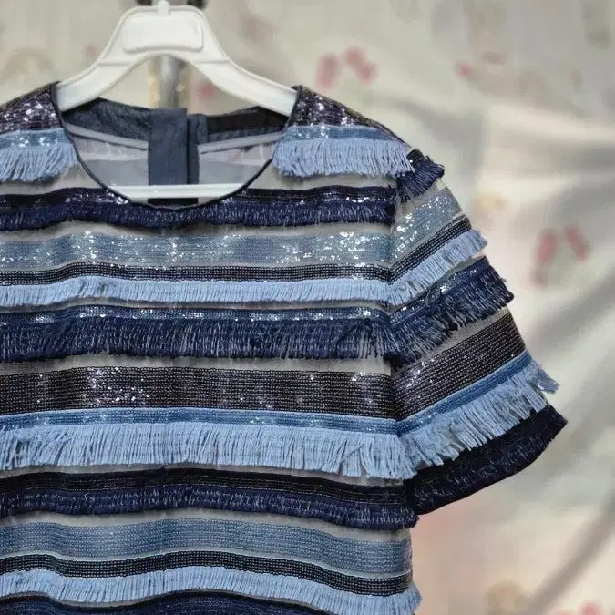 [BUNJANG] CC Collection Sequin Short Sleeve T-Shirt / CC 콜렉션   스팽글    숏   티셔츠