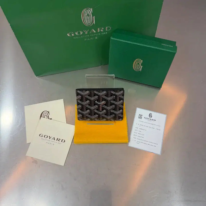[BUNJANG] Goyard Insert Card Wallet Black / [새상품급] 풀구성 고야드 인서트 카드지갑 블랙