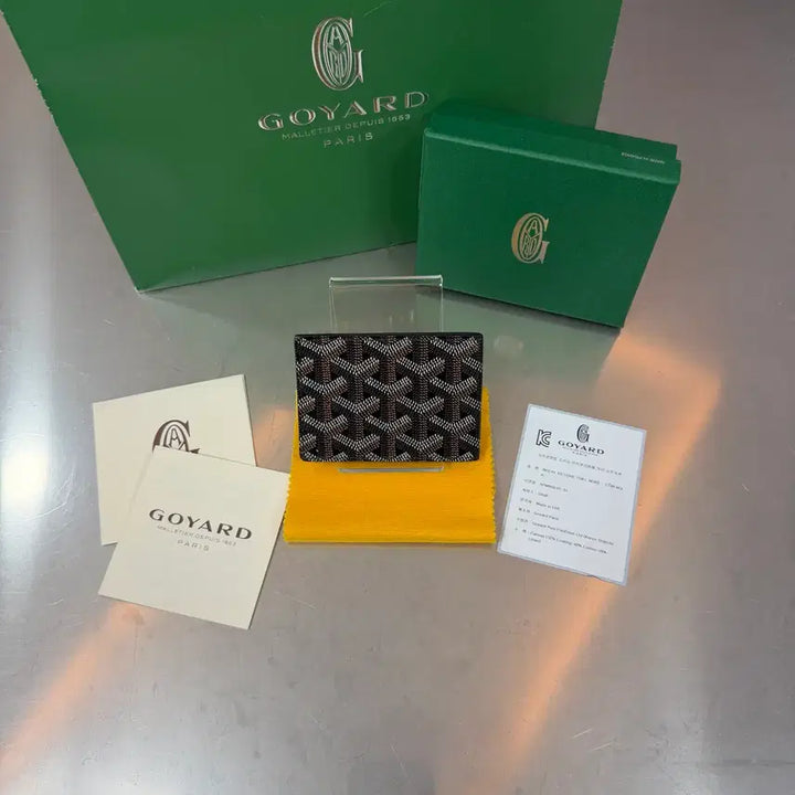 [BUNJANG] Goyard Insert Card Wallet Black / [새상품급] 풀구성 고야드 인서트 카드지갑 블랙