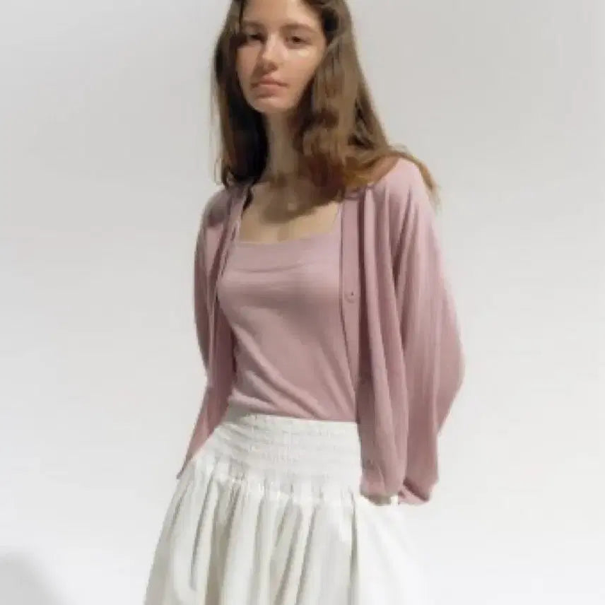 [BUNJANG] SIERRA SOFTEE SLEEVELESS Top MAVe Pink / 시에 아르 소프티 슬리브리스 모브 핑크