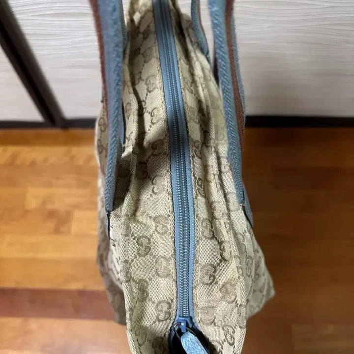 [BUNJANG] Gucci GG Logo Canvas Tote Bag / 구찌 GG 로고 캔버스 토트백 핸드백 가방