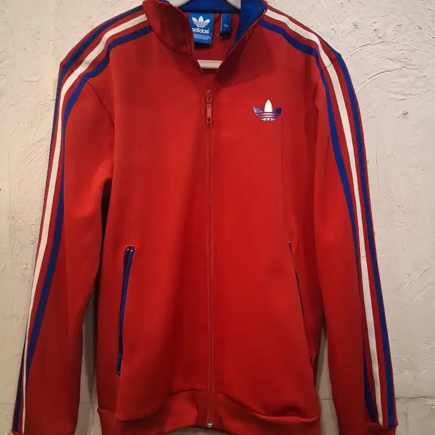 [BUNJANG] Adidas 3-Stripes Track Top Jacket Red / 아디다스 삼선 트랙탑 자켓 레드