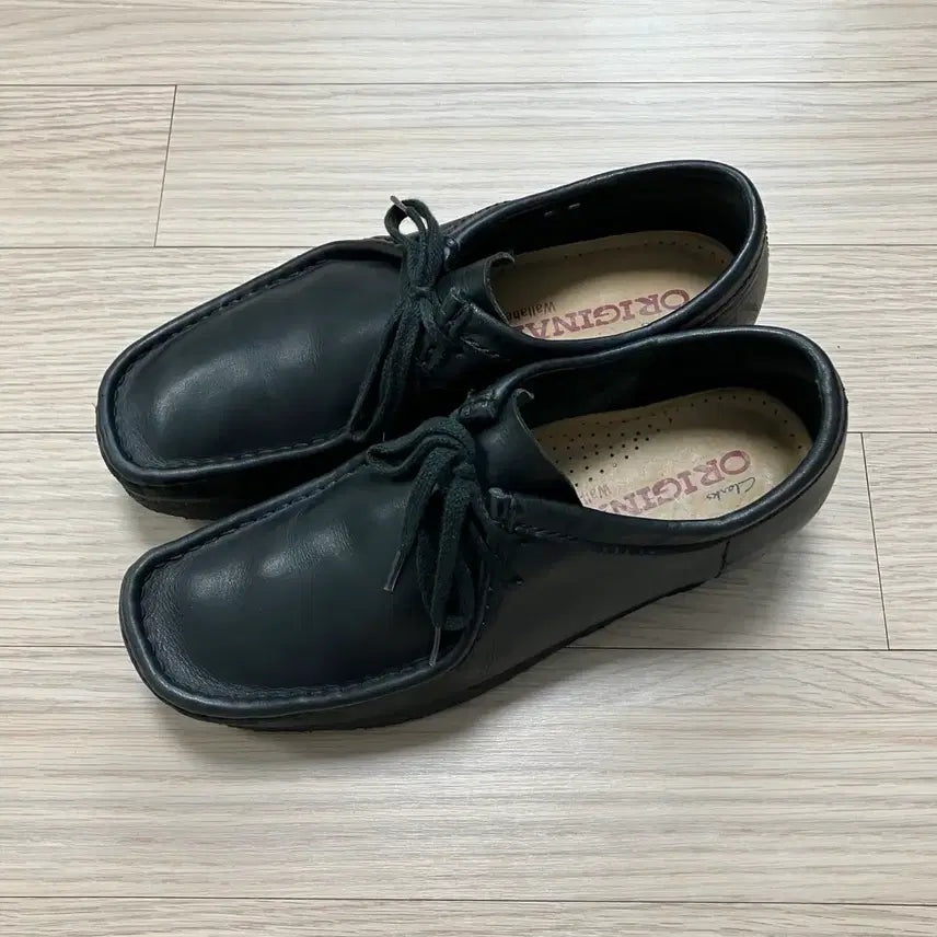[BUNJANG] Clarks Wallabee Leather Black / [Clarks] 클락스 왈라비 레더 블랙 265~270