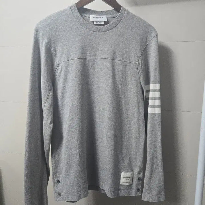 [BUNJANG] Thom Browne Diagonal Stripe Long Sleeve Shirt Grey Size 2 / 톰브라운 사선 롱슬리브 셔츠 그레이  (사이즈 2)