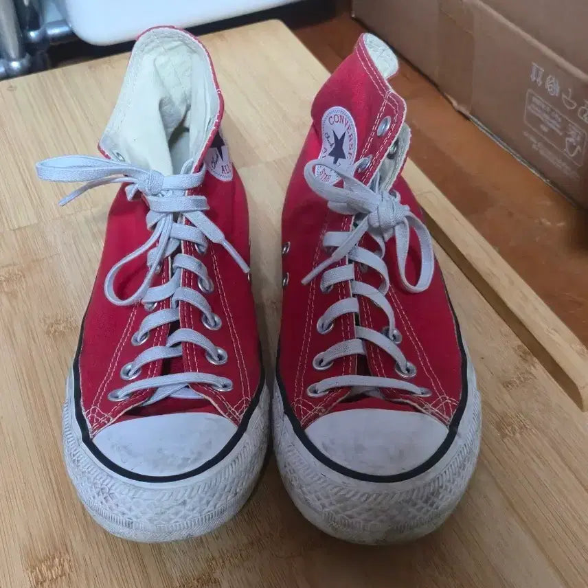 [BUNJANG] Converse Chuck Taylor High Red / 컨버스 척테일러 하이 레드