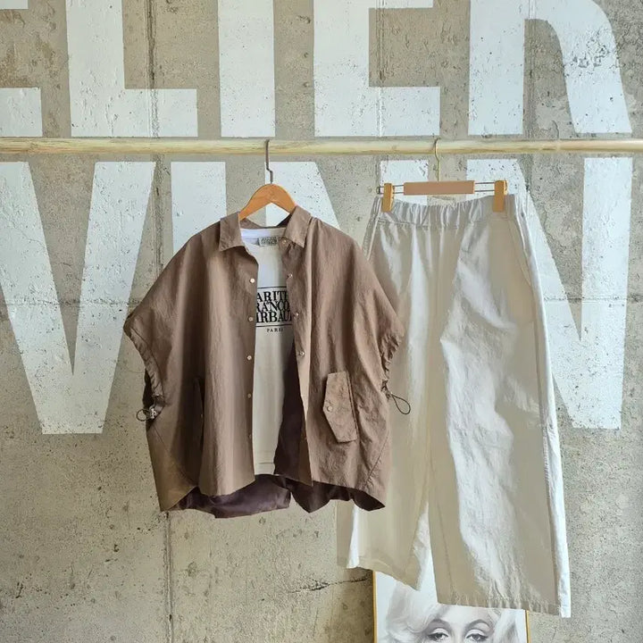 [BUNJANG] Oversized Lapel Vest - Brown / 오버핏 세련된 카라 베스트
