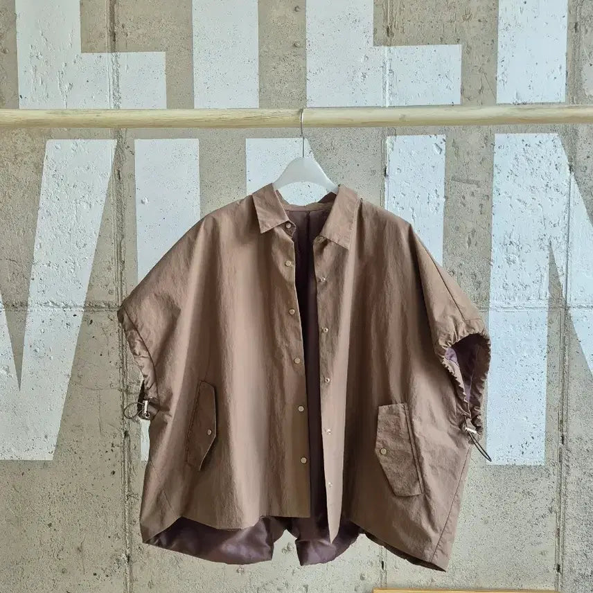 [BUNJANG] Oversized Lapel Vest - Brown / 오버핏 세련된 카라 베스트