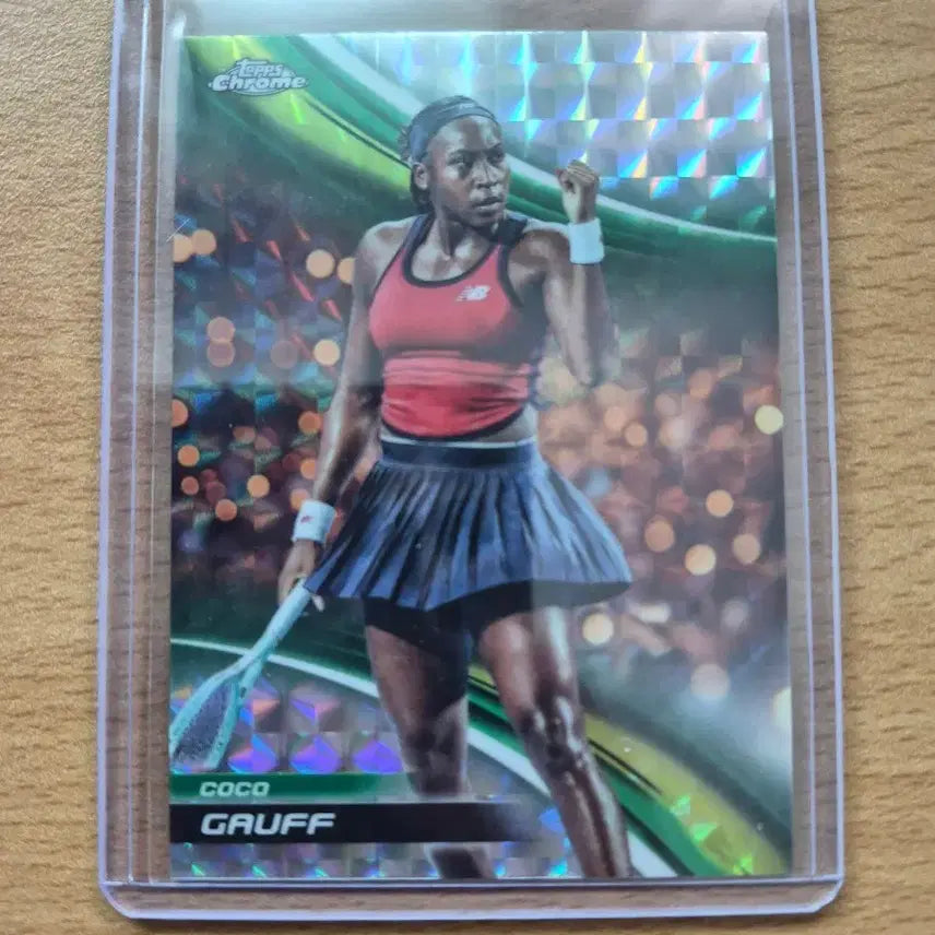 [BUNJANG] Coco Gauff Geometric Reflector Card / 2025 탑스크롬 테니스 코코 가우프 지오메트릭 리프렉터카드