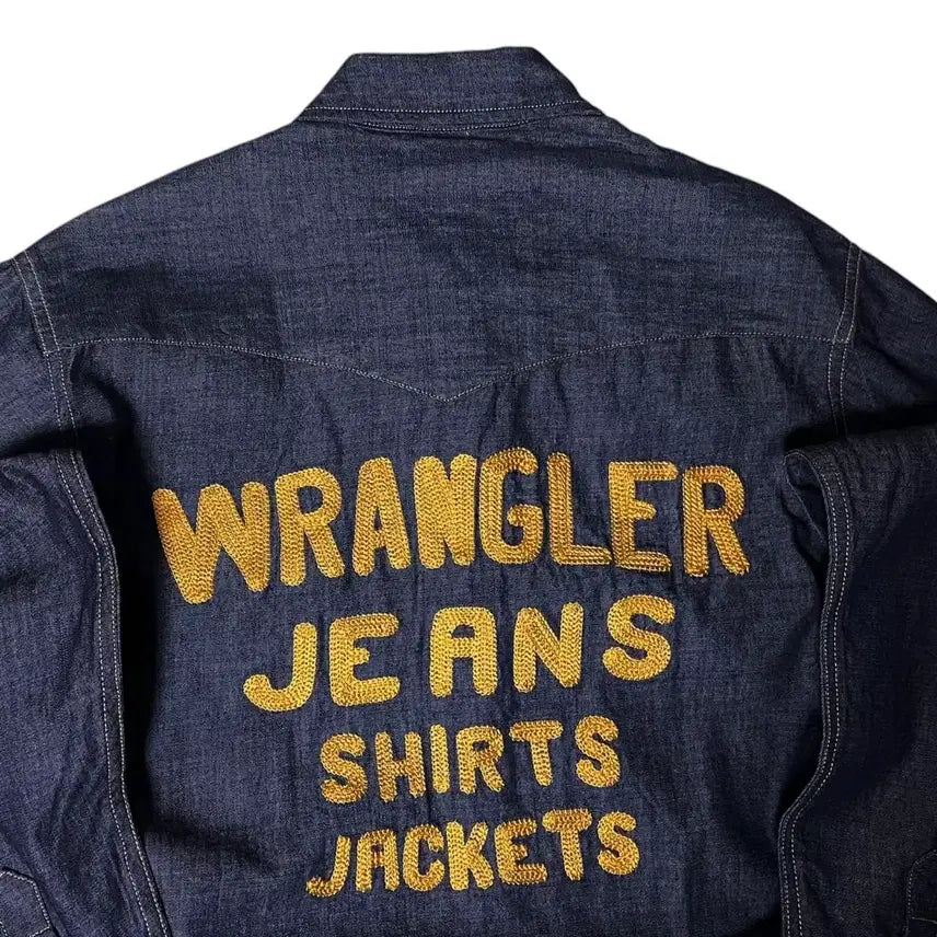 [BUNJANG] Wrangler Denim Western Shirt / (새상품) 랭글러 데님 셔츠 웨스턴 남방 S