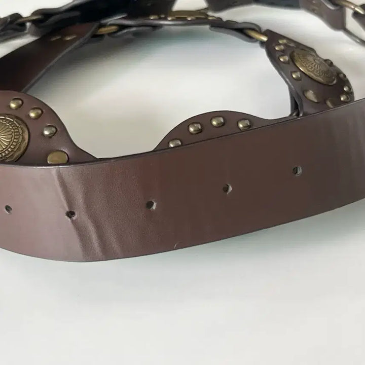 [BUNJANG] Vintage Leather Belt / 빈티지 레더벨트