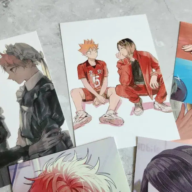 [BUNJANG] Haikyuu!! Kenma Kozume &amp; Shoyo Hinata Postcard Bundle (Unofficial) / 하이큐 비공식 하임 통판 켄마 히나타 엽서 일괄 켄히나