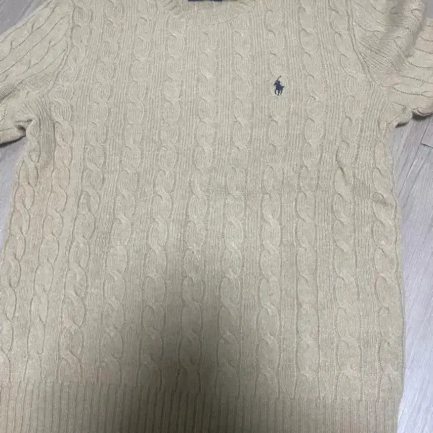 [BUNJANG] Polo Cable Knit Sweater Brown M / 폴로 랄프로렌 케이블 니트 브라운 m
