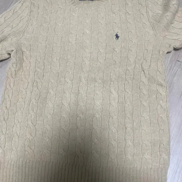 [BUNJANG] Polo Cable Knit Sweater Brown M / 폴로 랄프로렌 케이블 니트 브라운 m