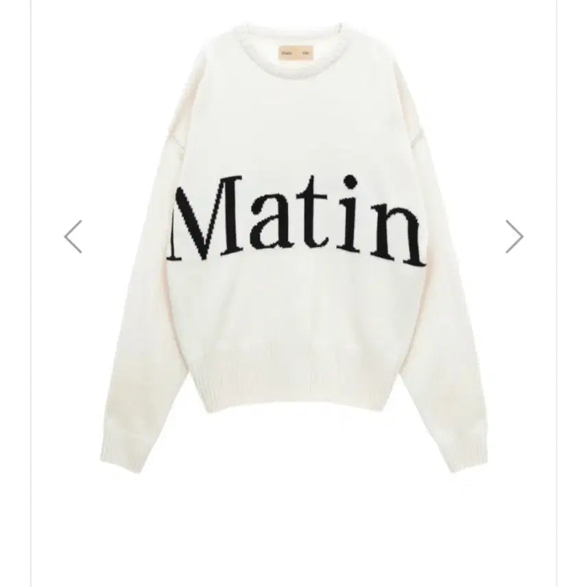 [BUNJANG] Matin Kim Big Logo Pullover Knit F / 마뗑킴 빅로고 풀오버 니트 F