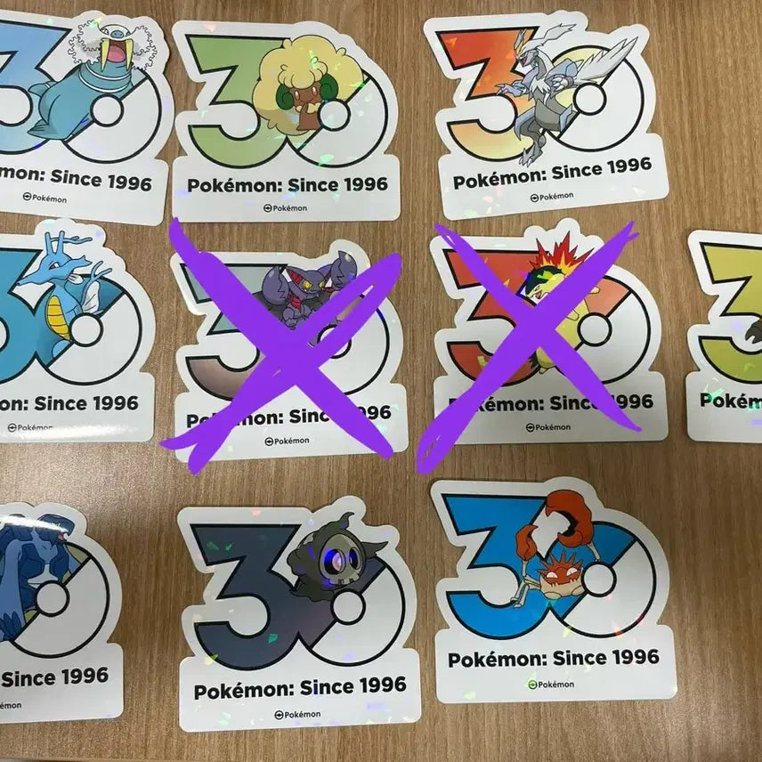 [BUNJANG] Pokemon 30th Anniversary Stickers / 포켓몬 30주년 스티커 교환/판매