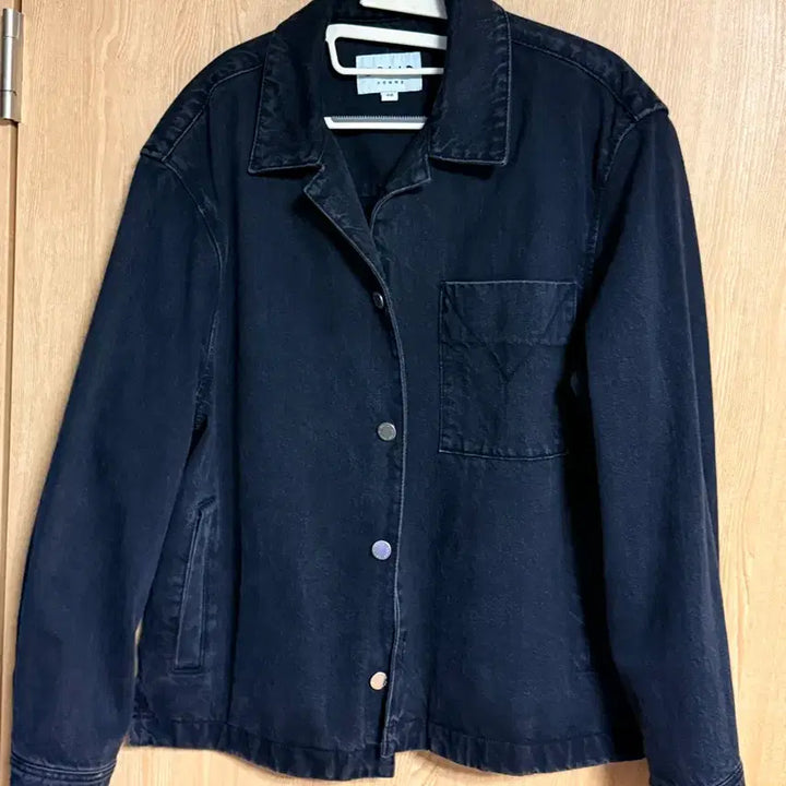 [BUNJANG] Solid Homme 22SS Black Denim Shirt Jacket / 46) 솔리드옴므 데님 자켓 최종가