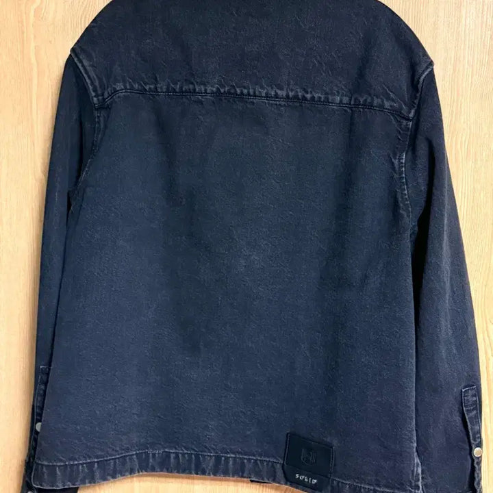 [BUNJANG] Solid Homme 22SS Black Denim Shirt Jacket / 46) 솔리드옴므 데님 자켓 최종가