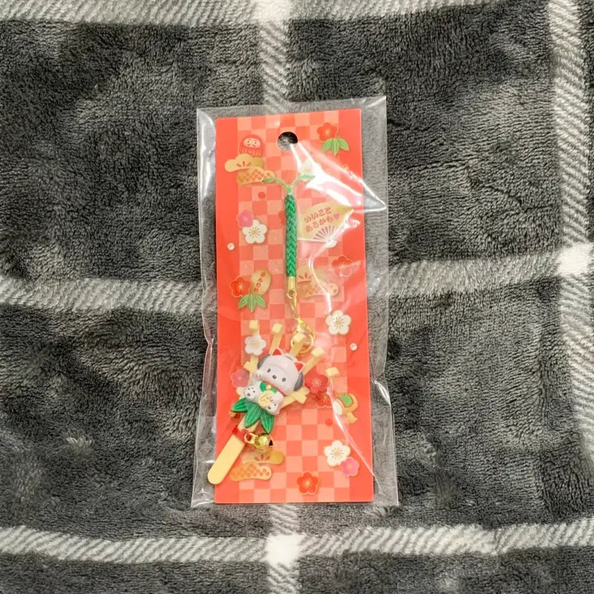 [BUNJANG] Sanrio Pochacco 2020 New Year Netsuke Bell Cat Strap Keychain (Sealed) / 산리오 포차코 2020 신년 네츠케 벨 고양이 스트랩 키링(미개봉)