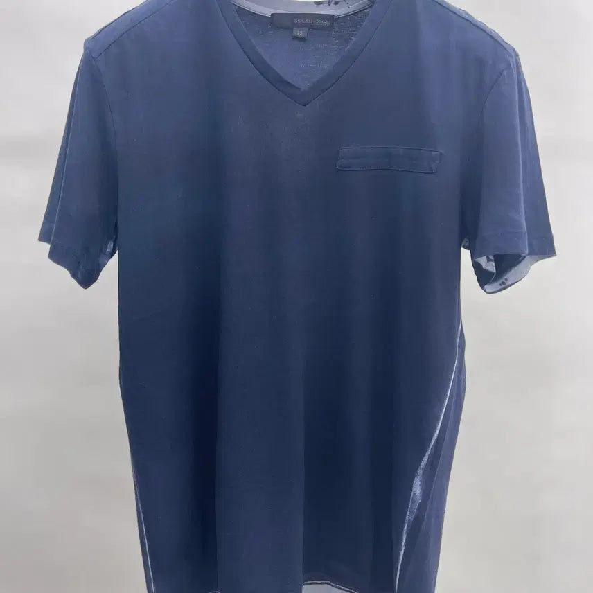 [BUNJANG] Solid Homme V-Neck Short Sleeve T-Shirt Navy / 솔리드 옴므 브이텍반팔티셔츠