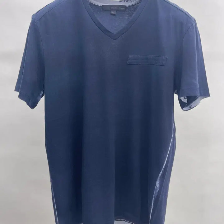 [BUNJANG] Solid Homme V-Neck Short Sleeve T-Shirt Navy / 솔리드 옴므 브이텍반팔티셔츠