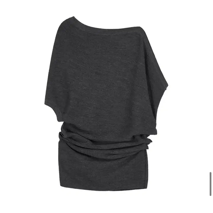 [BUNJANG] Repos Unbal Off-Shoulder Knit (Grey) / 리포스 Repos Unbal Off-Shoulder Knit (Grey)