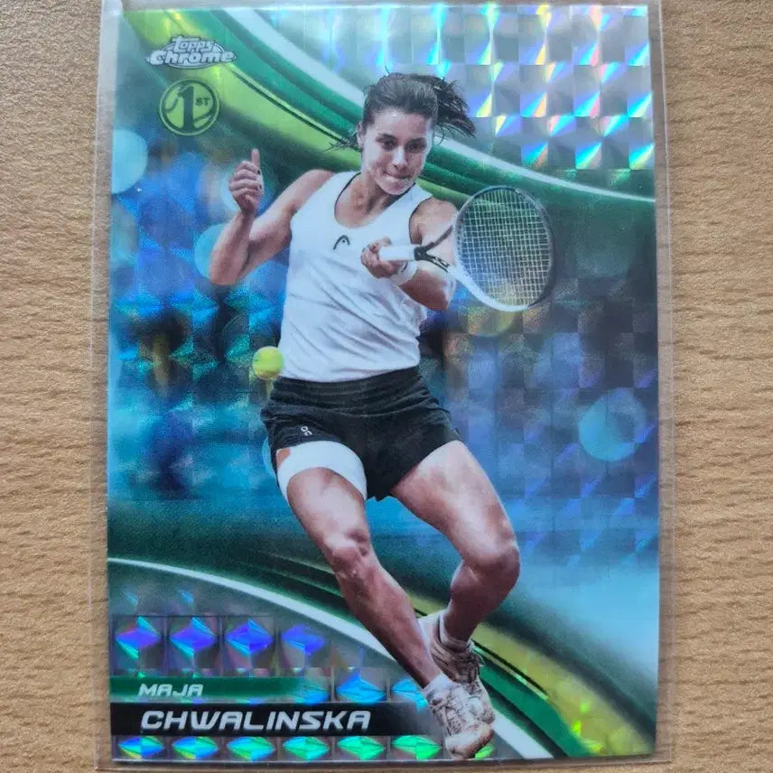 [BUNJANG] Maya Chvialkovska 2025 Top Chrome Tennis First Geometric Refractor Card / 2025 탑스크롬 테니스 마야 크발린스카 퍼스트 지오메트릭 리프렉터카드