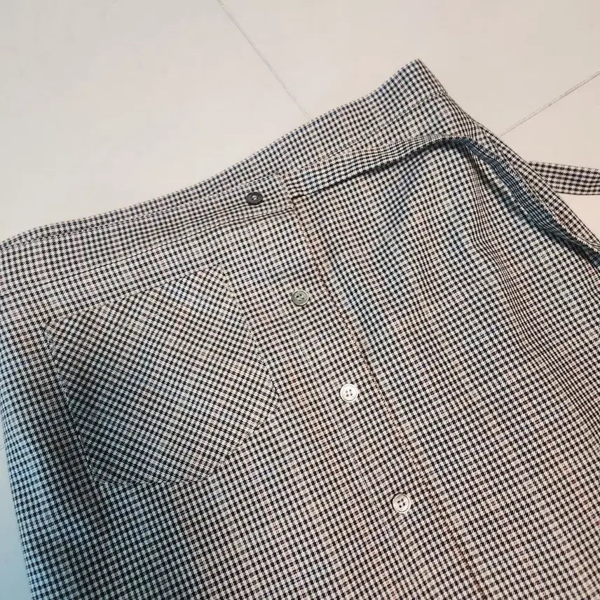 [BUNJANG] Recto Check Pattern Wrap Skirt / 렉토 체크 패턴 랩 스커트 free