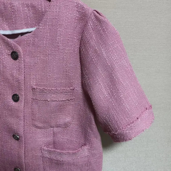 [BUNJANG] Tweed Short Sleeve Jacket / 트위드 반팔 자켓