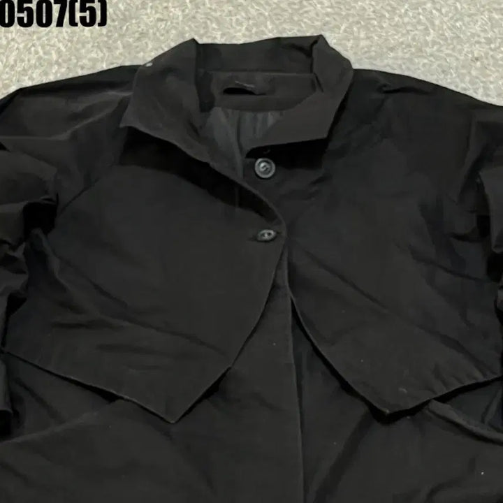 [BUNJANG] Bymin Black Trench Coat / 바이민 블랙 트렌치코트