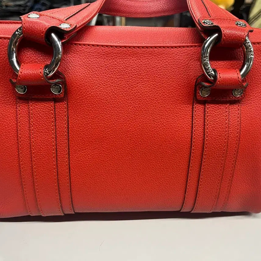 [BUNJANG] MCM Red Leather Tote Bag / MCM 가방 토트백 레드 컬러
