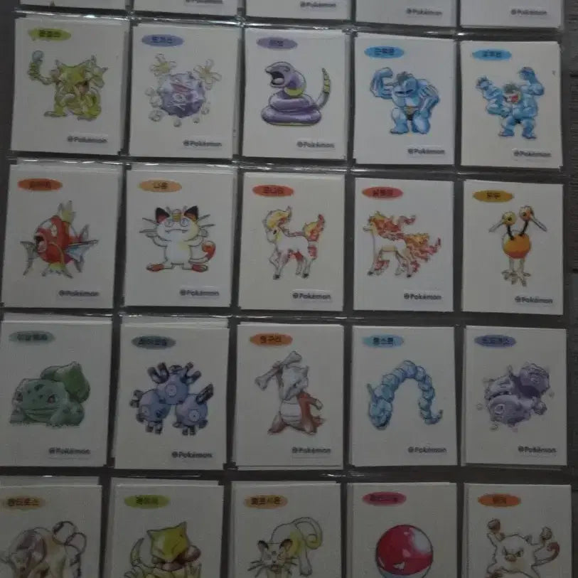[BUNJANG] Pokemon 30th Anniversary Artwork Stickers / 포켓몬 띠부씰 30주년씰 아트웍 띠부씰