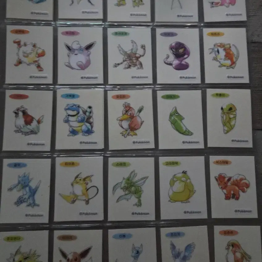 [BUNJANG] Pokemon 30th Anniversary Artwork Stickers / 포켓몬 띠부씰 30주년씰 아트웍 띠부씰