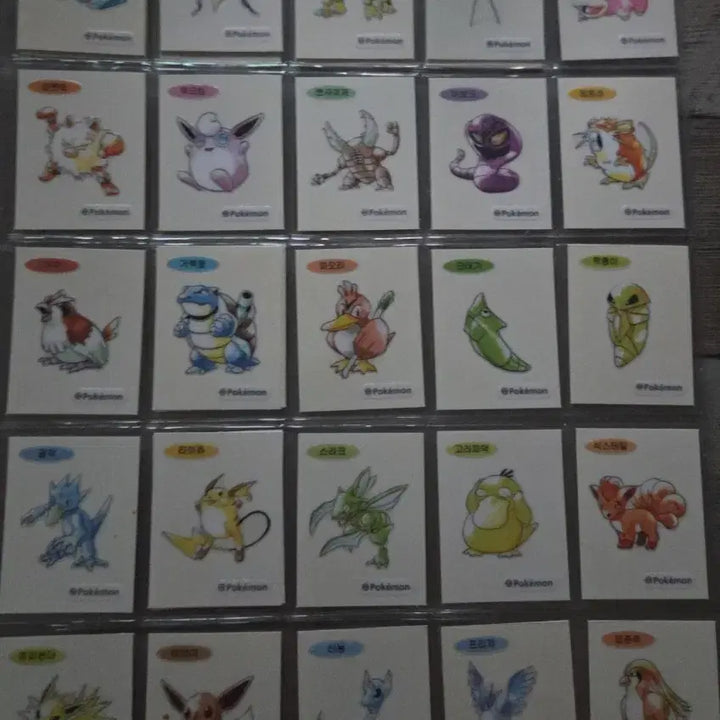 [BUNJANG] Pokemon 30th Anniversary Artwork Stickers / 포켓몬 띠부씰 30주년씰 아트웍 띠부씰