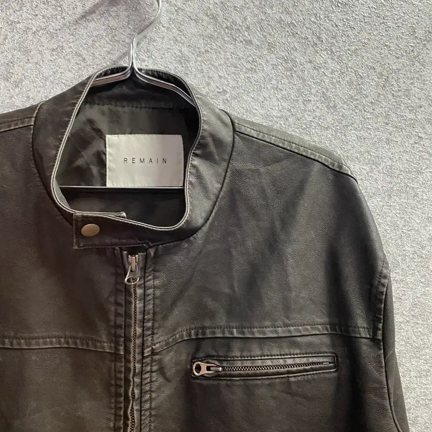 [BUNJANG] REMAIN Single Rider Leather Jacket / REMAIN 싱글라이더 레더 가죽자켓 B4692