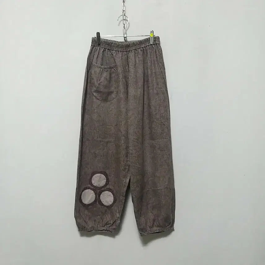 [BUNJANG] Cotton Pants with Embroidered Detail / ㅎ246 면마바지
