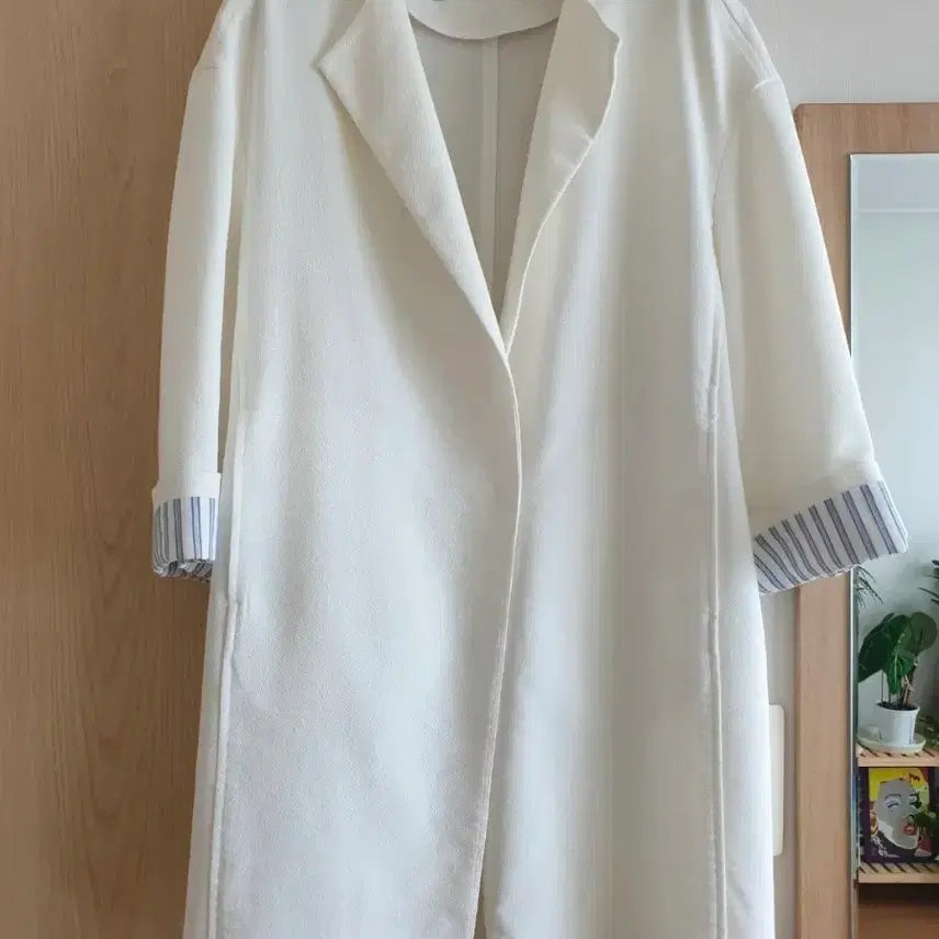 [BUNJANG] ZOOC White Stripe Lined Jacket / 주크ZOOC~화이트 스트라이프 안감 자켓
