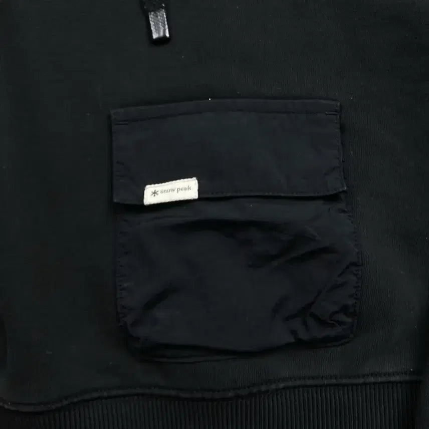 [BUNJANG] Snow Peak Black Hoodie / 스노우피크 블랙 후드티