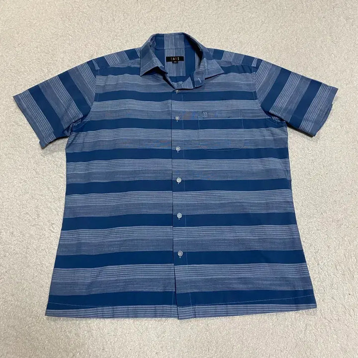 [BUNJANG] DAKS Blue Stripe Short Sleeve Shirt Size 100 / DAKS 닥스 블루 스트라이프 반팔 셔츠 100