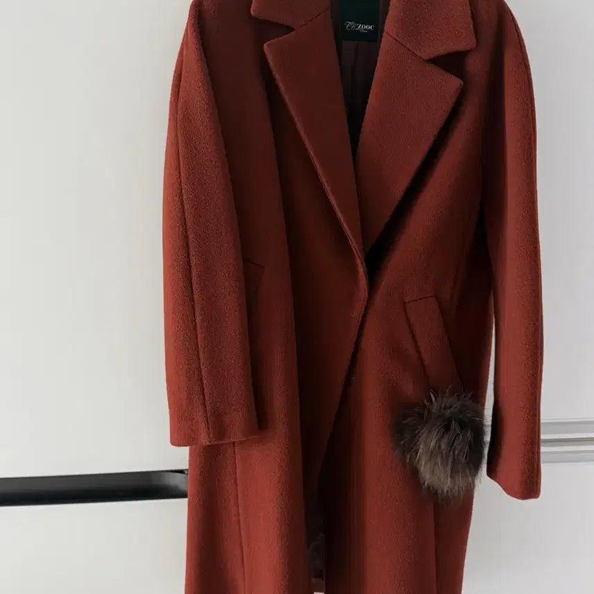 [BUNJANG] ZOOC Brown Wool Coat 55 / ZOOC 주크 브라운 모직 코트 55