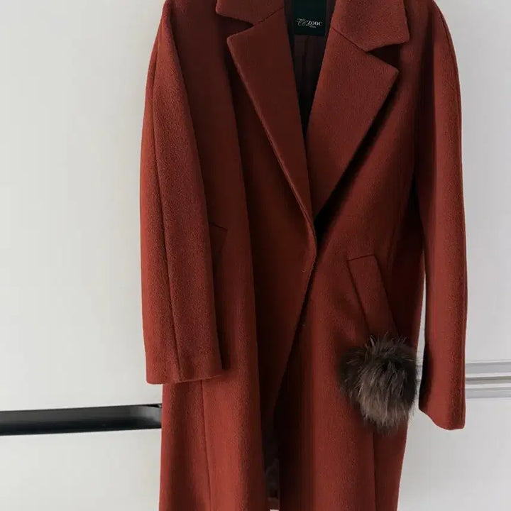[BUNJANG] ZOOC Brown Wool Coat 55 / ZOOC 주크 브라운 모직 코트 55