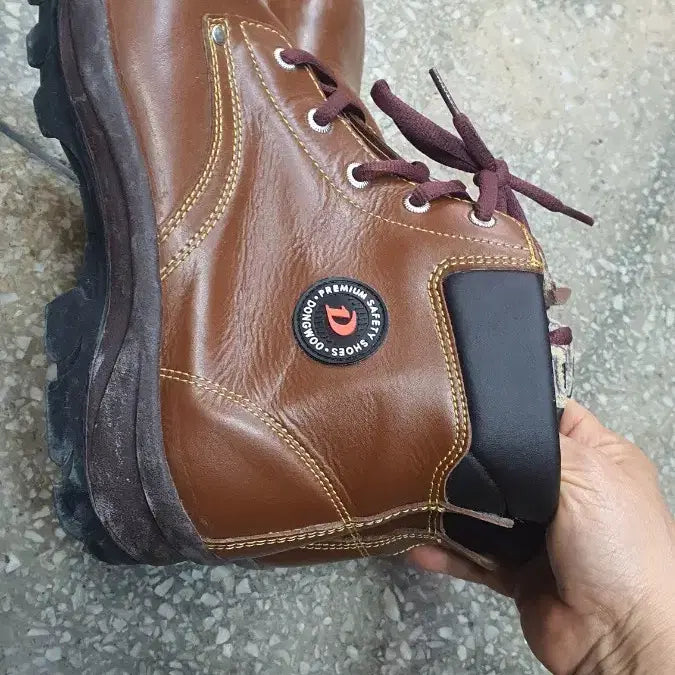 [BUNJANG] Brown Safety Work Boots / 갈색 안전화 작업화 워커 부츠