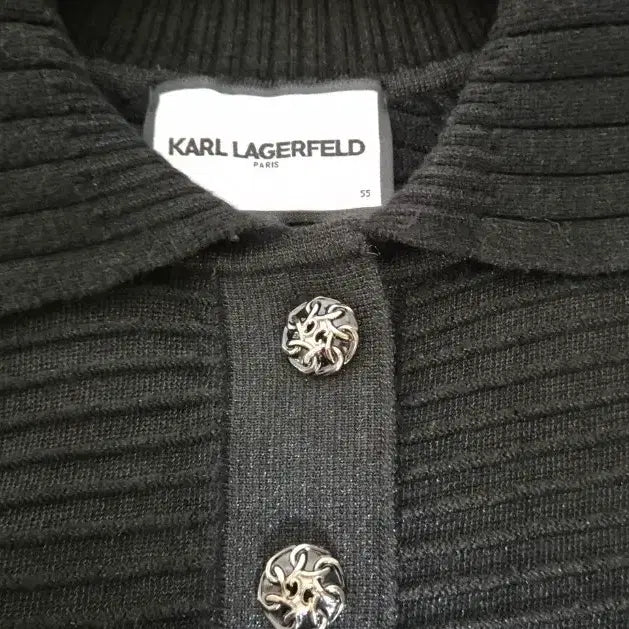 [BUNJANG] Karl Lagerfeld Black Knit Sweater / 칼라거펠트 블랙 니트