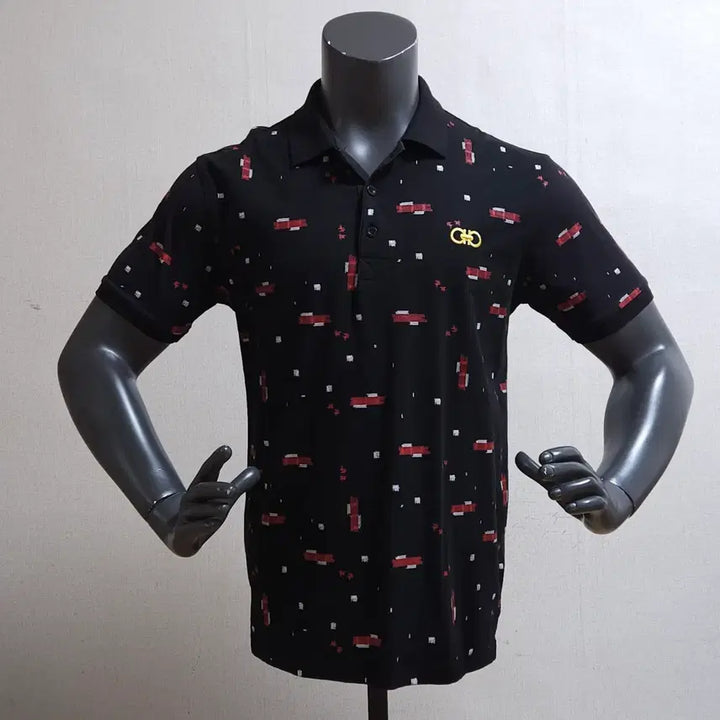 [BUNJANG] Salvatore Ferragamo Pattern Short Sleeve Shirt Size 95 / 페레가모 패턴 반팔셔츠 95사이즈